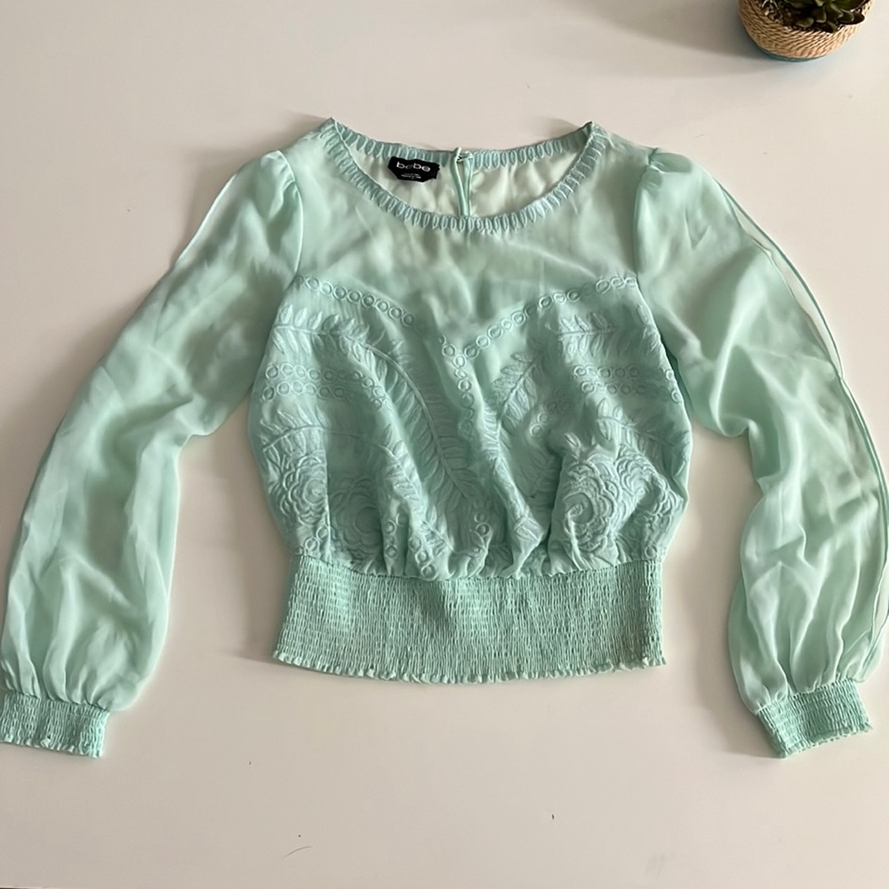 BEBE sheer Top! Size XS